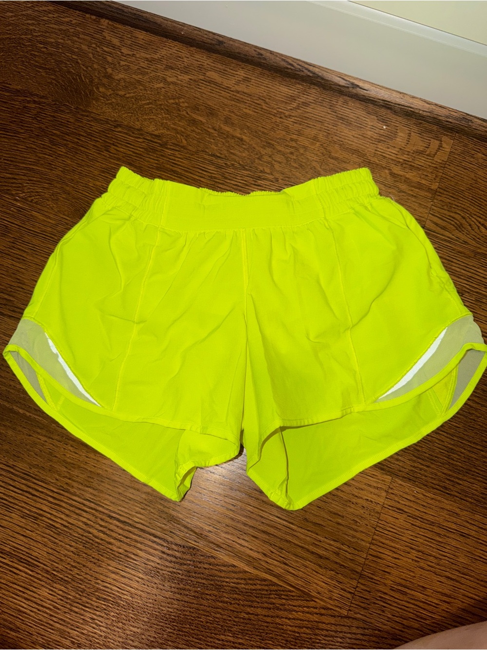 Neon Yellow Women's Athletic Shorts